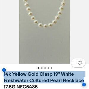 White and Red Pearl Necklace Timeless Elegance